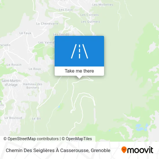 Chemin Des Seiglières À Casserousse map
