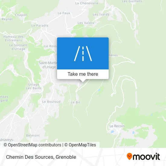 Chemin Des Sources map