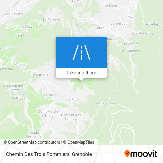Chemin Des Trois Pommiers map