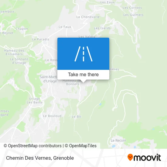 Chemin Des Vernes map