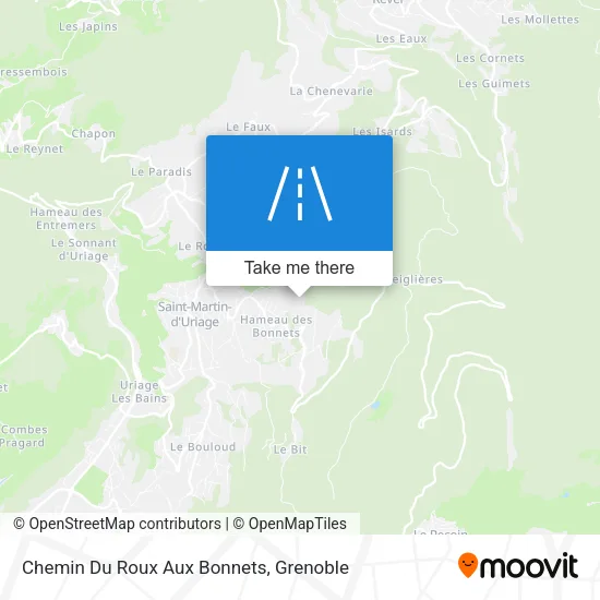 Chemin Du Roux Aux Bonnets map
