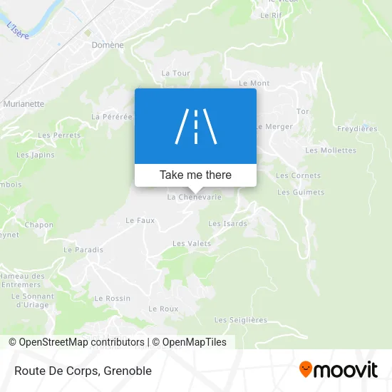 Route De Corps map