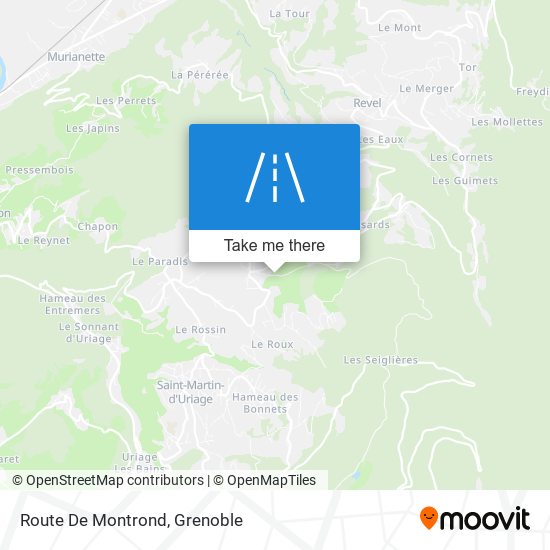 Route De Montrond map