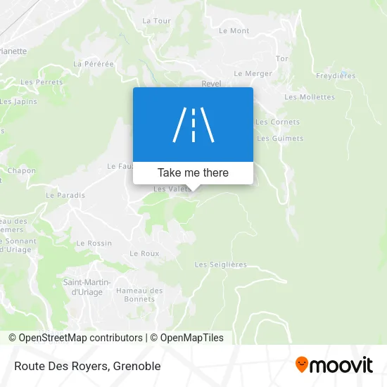 Route Des Royers map