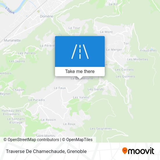 Traverse De Chamechaude map