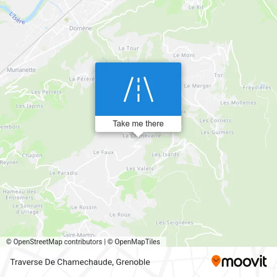 Traverse De Chamechaude map