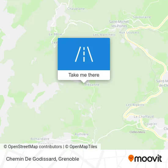 Chemin De Godissard map