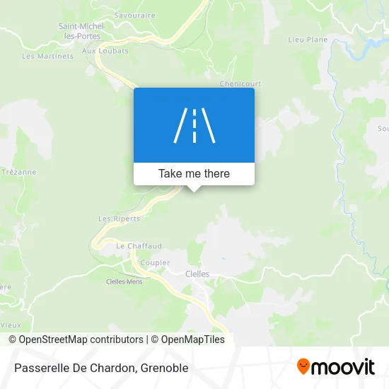 Passerelle De Chardon map