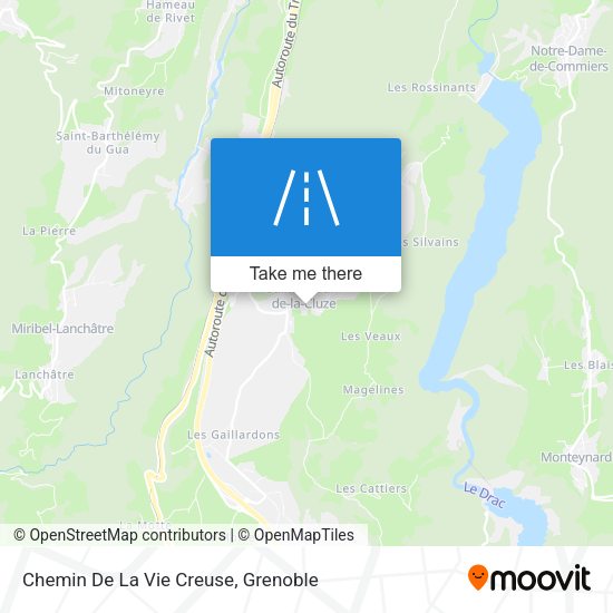 Chemin De La Vie Creuse map