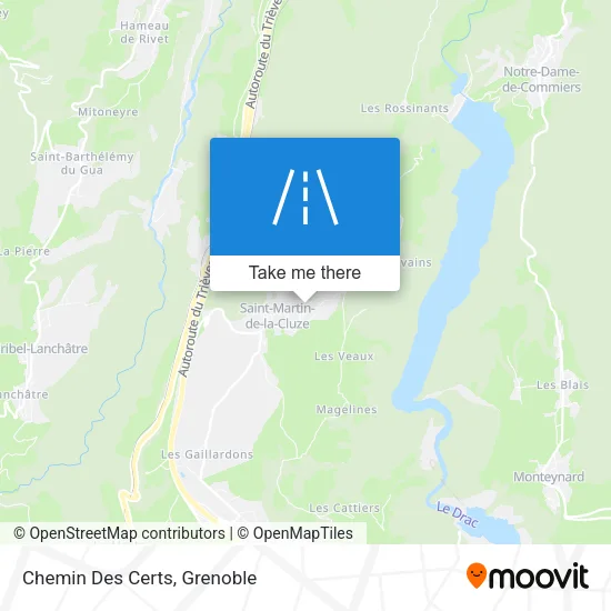 Chemin Des Certs map