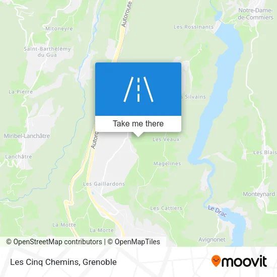 Les Cinq Chemins map