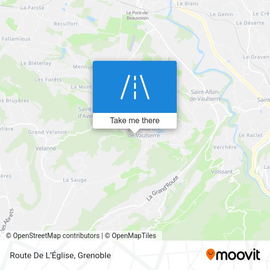 Route De L’Église map