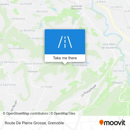 Route De Pierre Grosse map