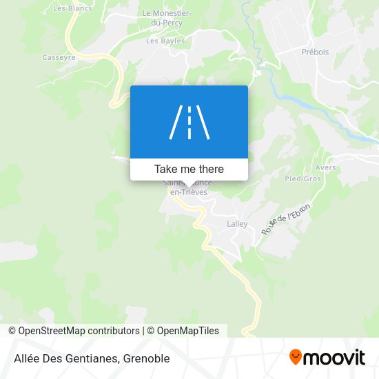 Allée Des Gentianes map