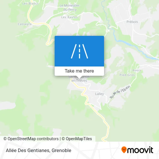 Allée Des Gentianes map