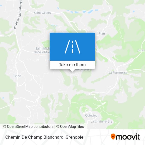 Chemin De Champ Blanchard map