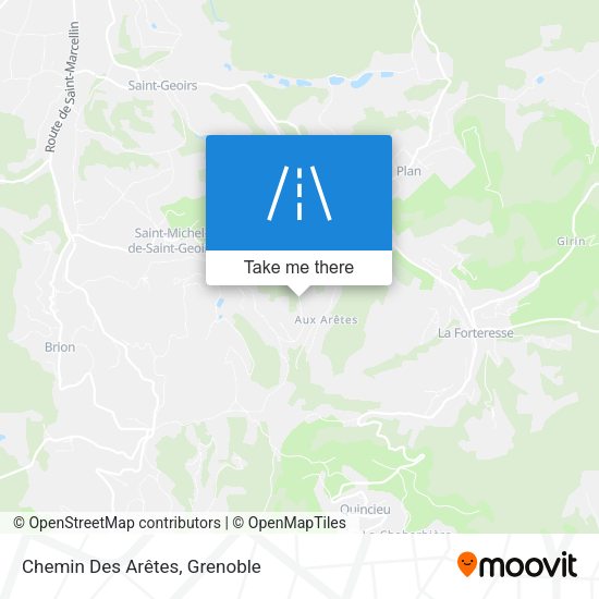Chemin Des Arêtes map