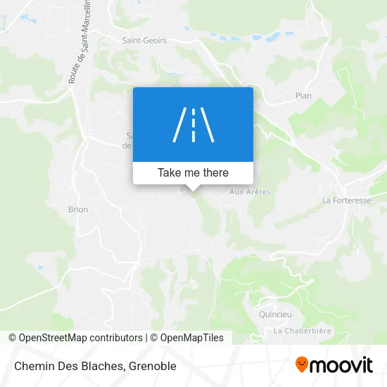 Chemin Des Blaches map