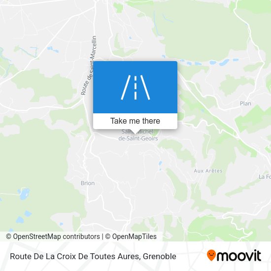 Route De La Croix De Toutes Aures map