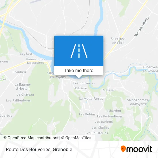 Route Des Bouveries map