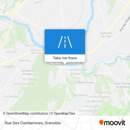 Rue Des Condamines map