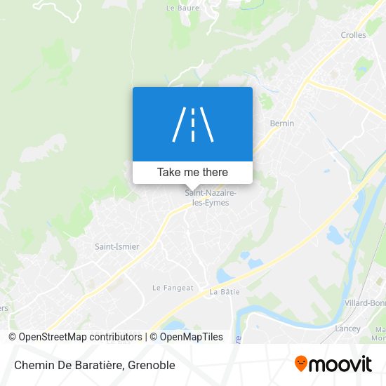 Chemin De Baratière map