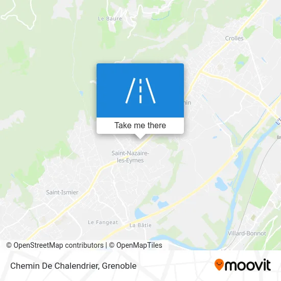 Chemin De Chalendrier map