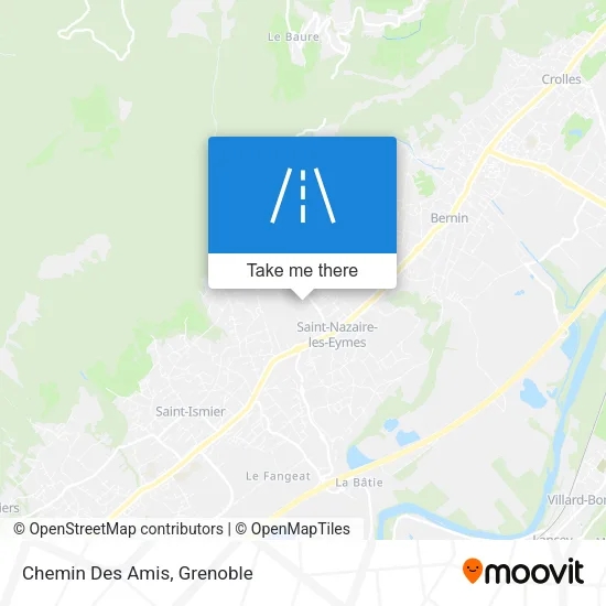 Chemin Des Amis map