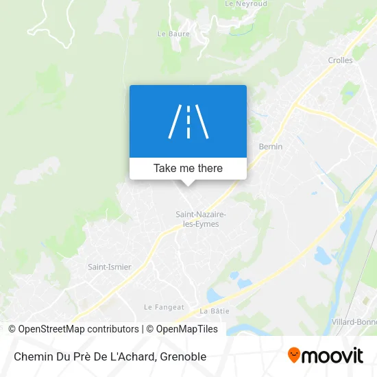 Chemin Du Prè De L'Achard map
