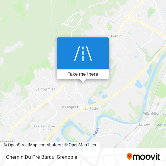 Chemin Du Pré Barau map