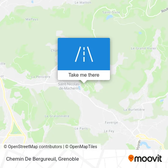 Chemin De Bergureuil map
