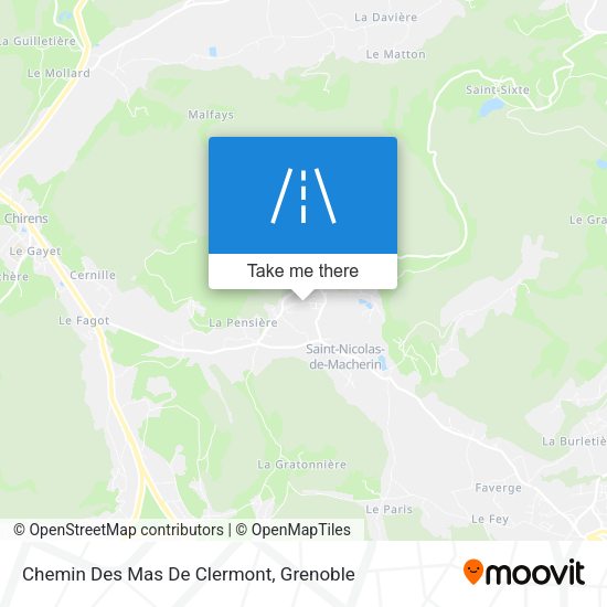 Chemin Des Mas De Clermont map
