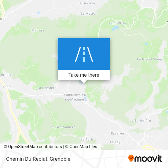 Chemin Du Replat map