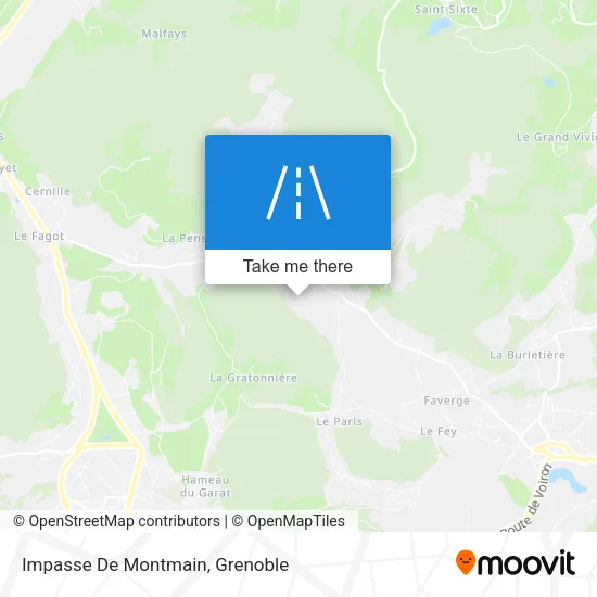 Impasse De Montmain map