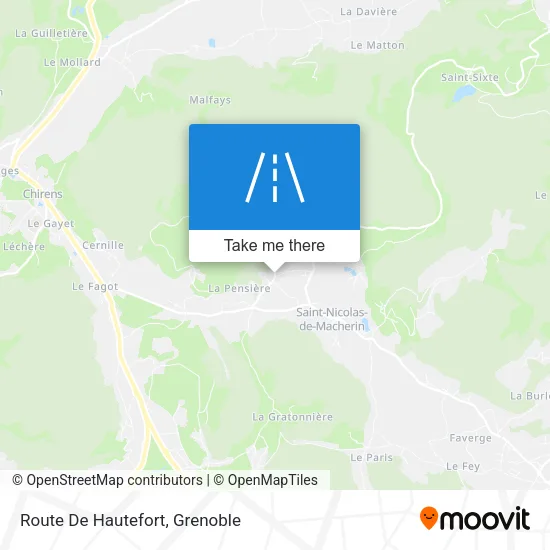 Route De Hautefort map