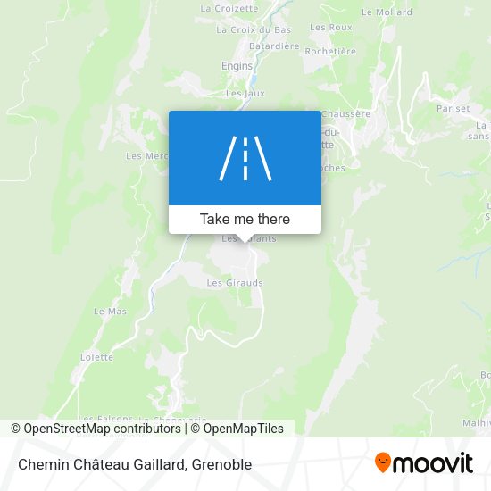 Chemin Château Gaillard map