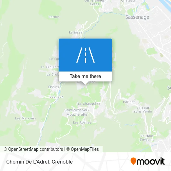 Chemin De L'Adret map
