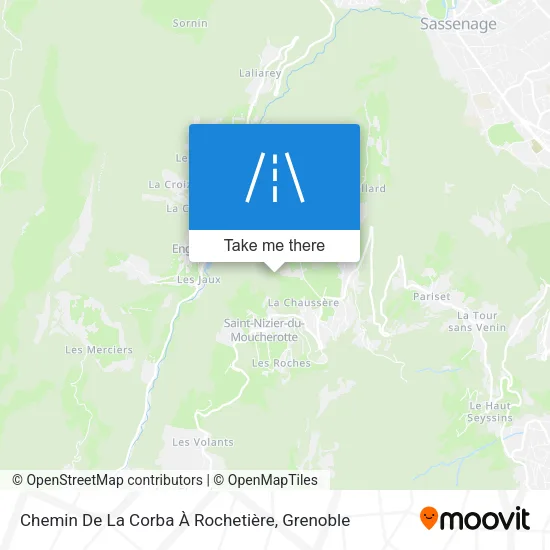 Chemin De La Corba À Rochetière map