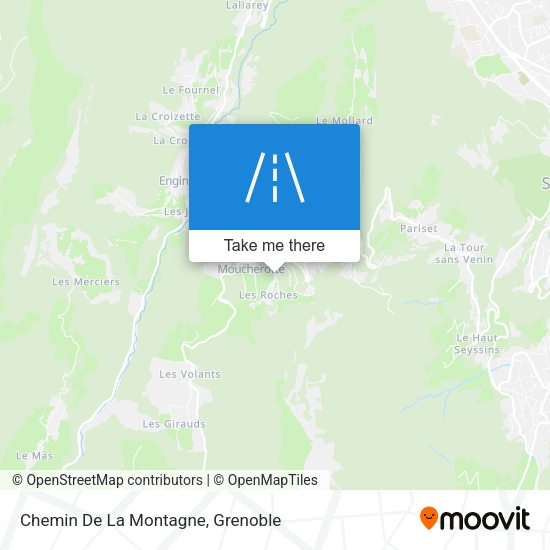 Chemin De La Montagne map