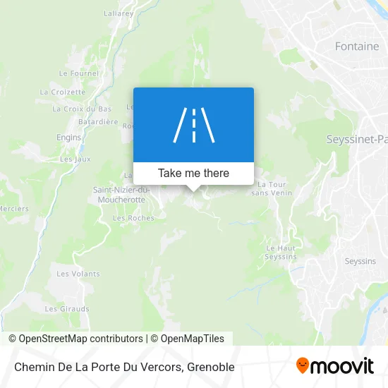 Chemin De La Porte Du Vercors map