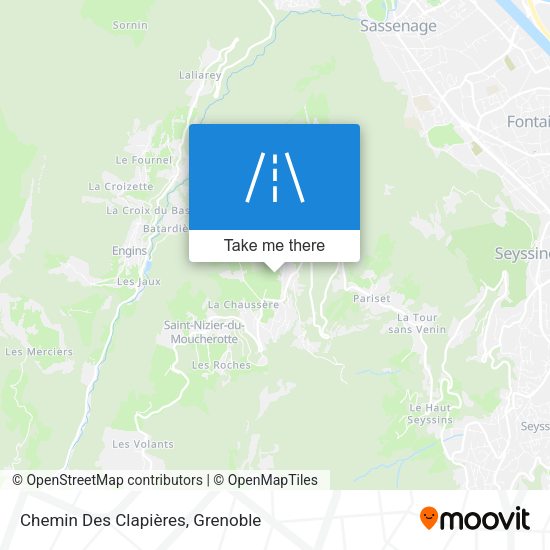 Chemin Des Clapières map