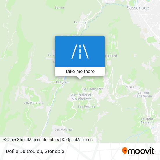 Défilé Du Coulou map