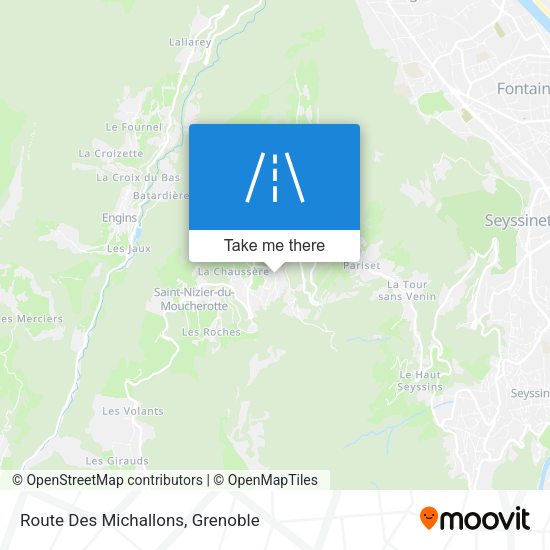 Route Des Michallons map
