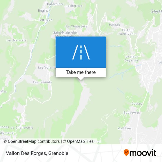 Vallon Des Forges map