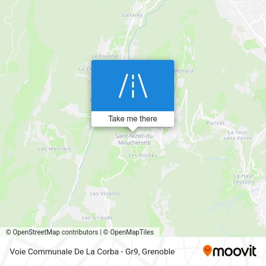 Voie Communale De La Corba - Gr9 map