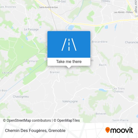 Chemin Des Fougères map