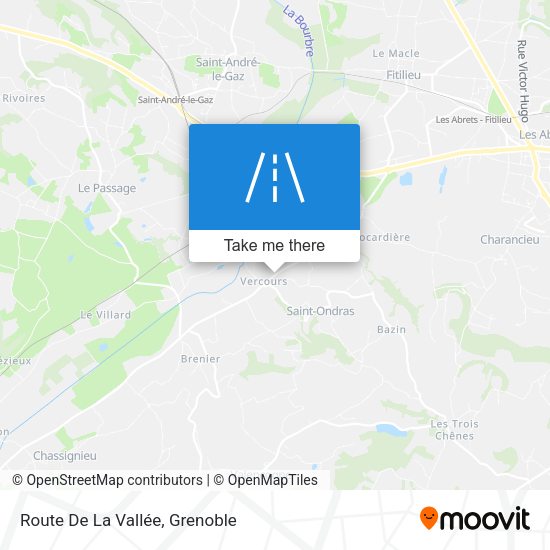Route De La Vallée map