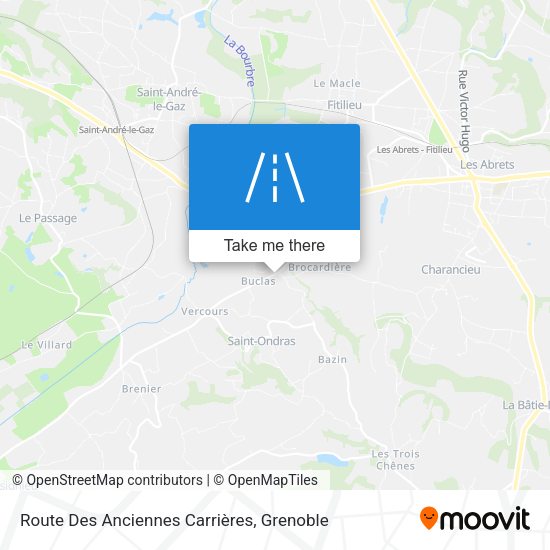 Route Des Anciennes Carrières map