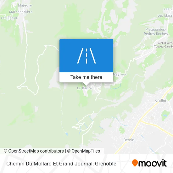 Chemin Du Mollard Et Grand Journal map