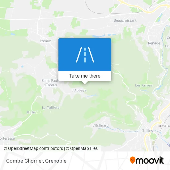 Combe Chorrier map